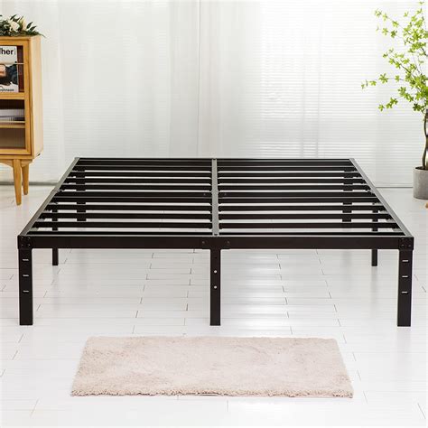 metal bed frame full no box spring|14 high metal bed frame.